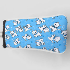 Funda Para Palo De Golf Gatitos blancos de KiniArt