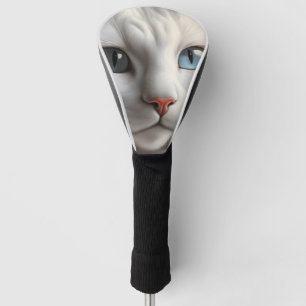 Funda Para Palo De Golf Gato blanco