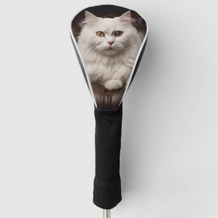 Funda Para Palo De Golf Gato blanco majestuoso