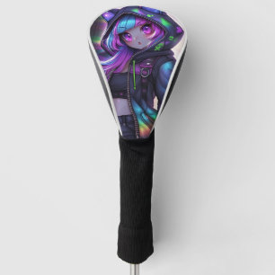 Funda Para Palo De Golf Gato de Anime Brillo Nocturno