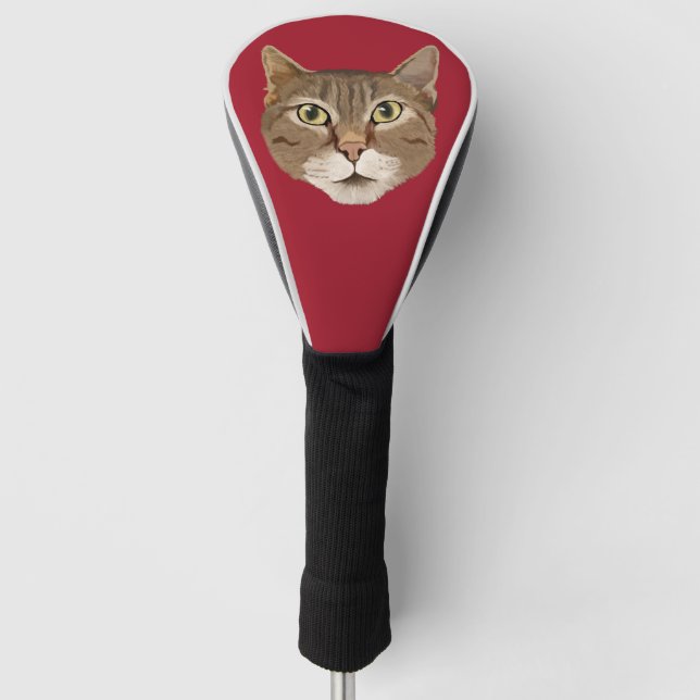 Funda Para Palo De Golf Gato de tabla (Anverso)