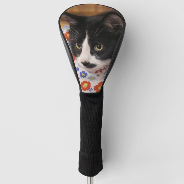 Funda Para Palo De Golf Gato de Tuxedo (Anverso)