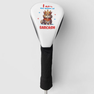 Funda Para Palo De Golf Gato divertido de la reina del sarcasmo