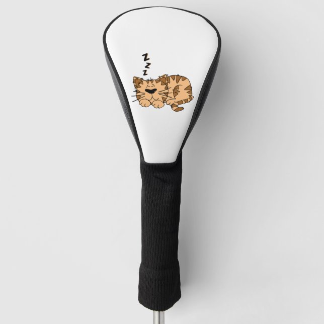 Funda Para Palo De Golf Gato durmiendo (Anverso)