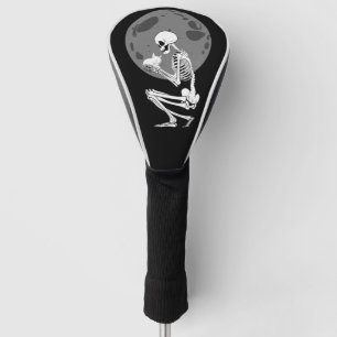 Funda Para Palo De Golf Gato Esqueleto Cráneo Gatito Monada Gótico Hallowe