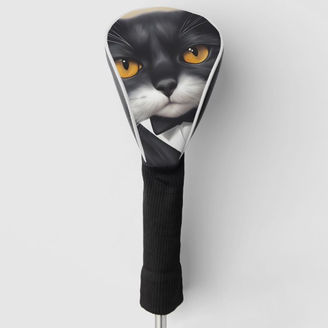 Funda Para Palo De Golf Gato inteligente (Anverso)