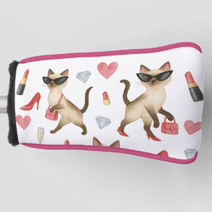 Funda Para Palo De Golf Gato inventado ARTISTA para mujer Chica Lady gatos