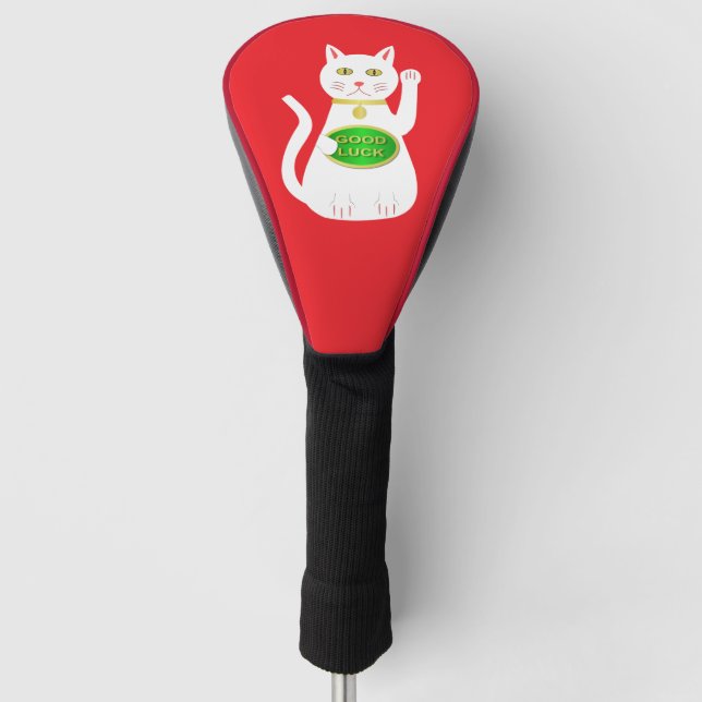 Funda Para Palo De Golf Gato Lucky Oriental (Anverso)