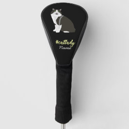 Funda Para Palo De Golf Gato negro y blanco de esmoquin para la madre del 