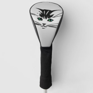 Funda Para Palo De Golf Gato Ojo Verde