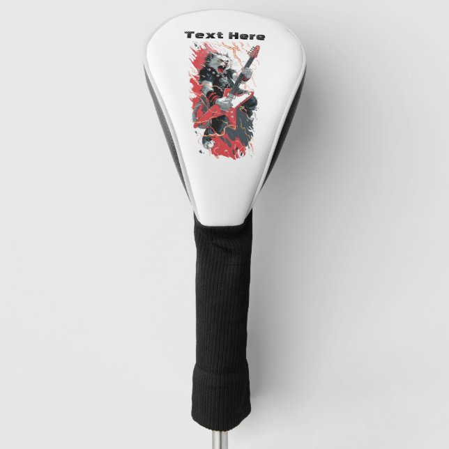Funda Para Palo De Golf Gato Rockstar (Anverso)