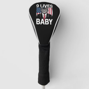 Funda Para Palo De Golf Gato Trump 9 Vidas Bebé Divertido Gato Trump