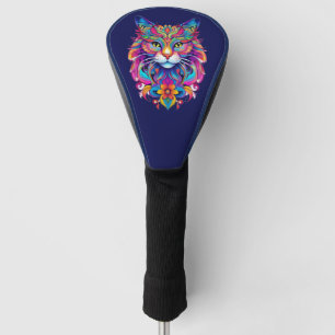 Funda Para Palo De Golf Gato vectorial