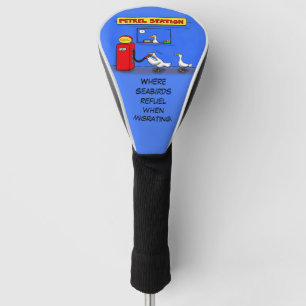 Funda Para Palo De Golf Gaviotas divertidas petrel humor de dibujos animad