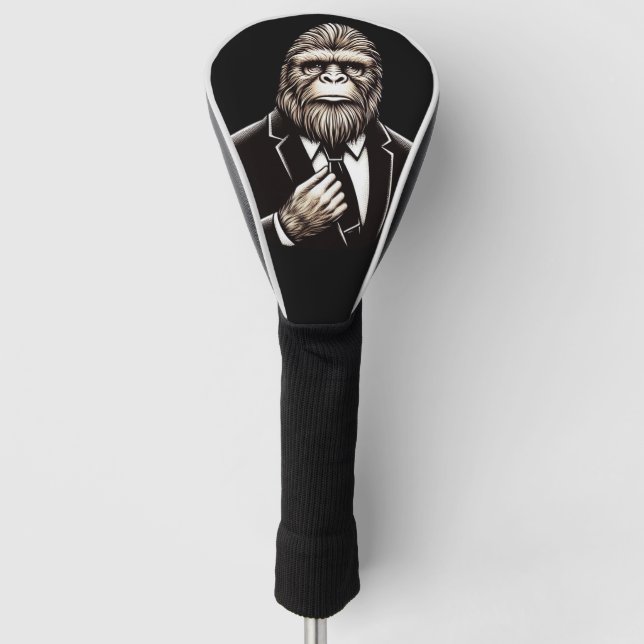 Funda Para Palo De Golf Gentleman Sasquatch - Gracioso Pie Grande (Anverso)