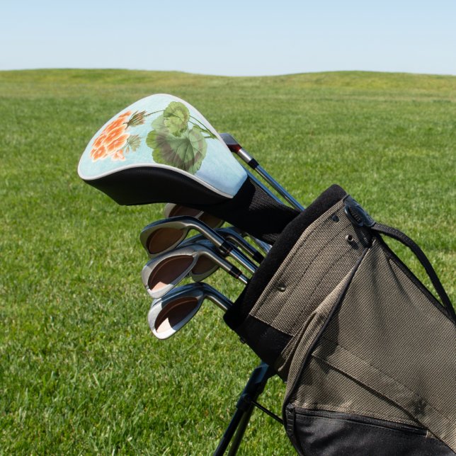 Funda Para Palo De Golf Geranio sobre Denim Desgastado (In Situ)