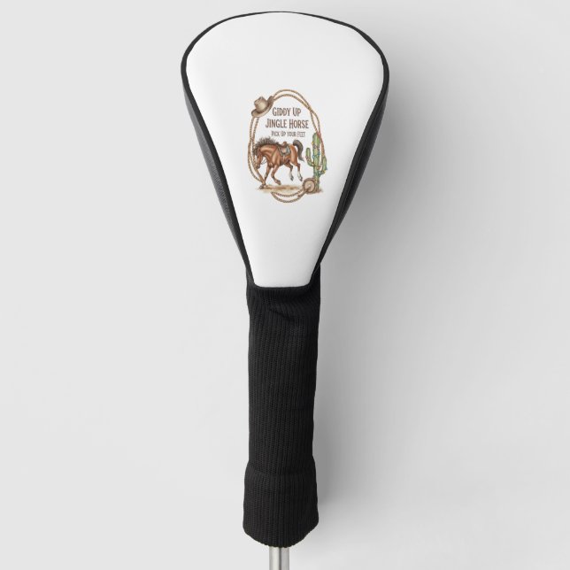 Funda Para Palo De Golf Giddy Up Jingle Horse (Anverso)