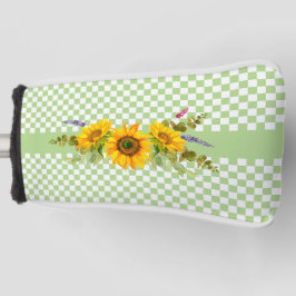 Funda Para Palo De Golf Girasoles y tablero de cheques