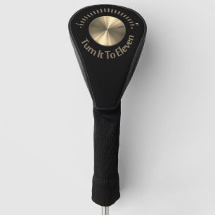 Funda Para Palo De Golf Gire A La Tapa De Cabeza De Golf De 11 Oro