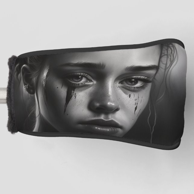Funda Para Palo De Golf Girl with tears (Anverso)