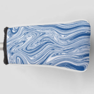 Funda Para Palo De Golf Giros azules y blancos