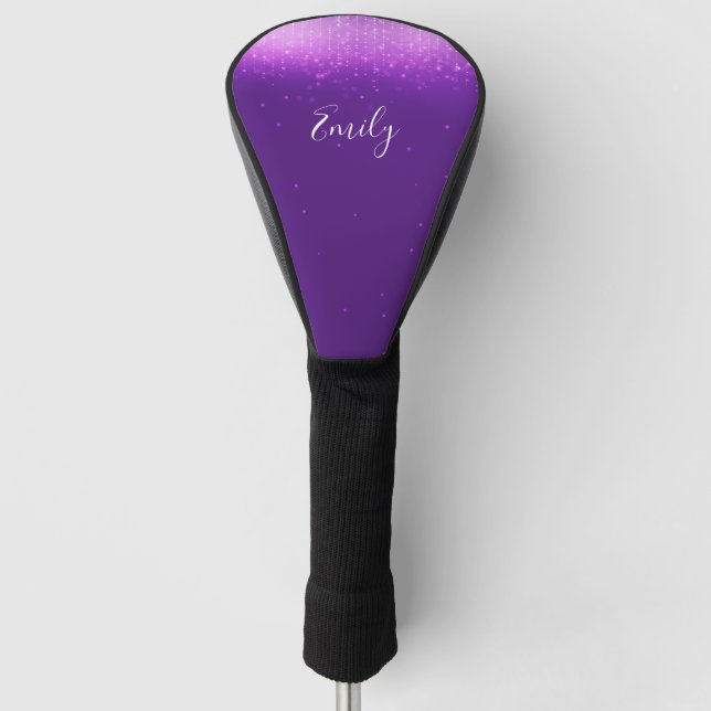 Funda Para Palo De Golf Glam Purple Personalizado (Anverso)