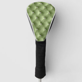 Funda Para Palo De Golf Glam Sage Green Faux Velvet de lujo