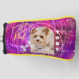 Funda Para Palo De Golf Glittering Mascota Dog Photo Mangenta