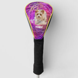 Funda Para Palo De Golf Glittering Mascota Dog Photo Mangenta