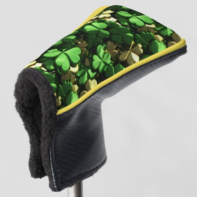 Funda Para Palo De Golf Gold Heart Shamrock (Anverso 3/4)