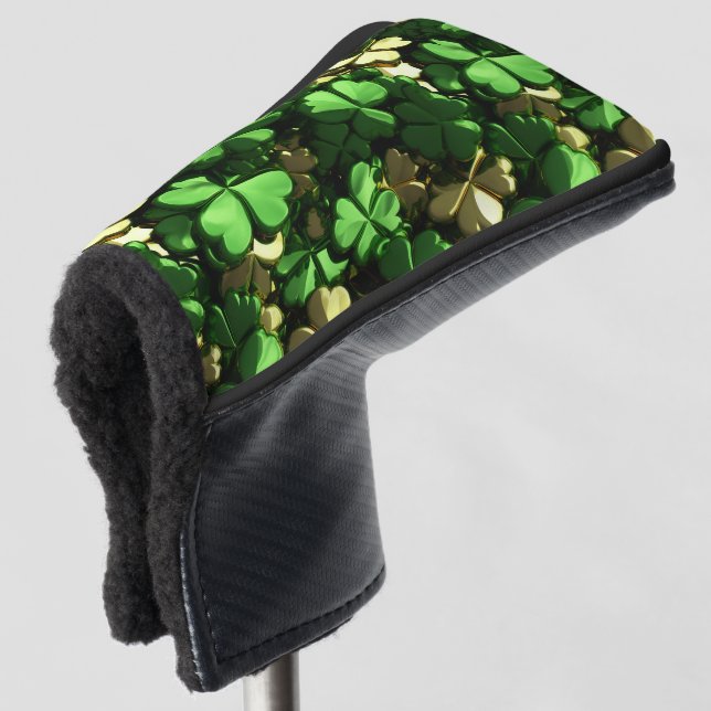 Funda Para Palo De Golf Gold Heart Shamrock (Anverso 3/4)