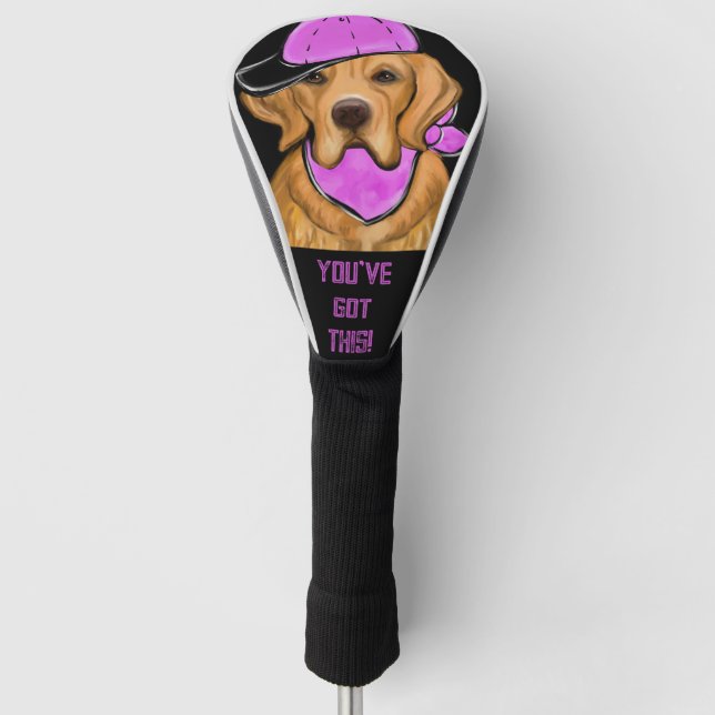 FUNDA PARA PALO DE GOLF GOLDEN RETRIEVER (Anverso)
