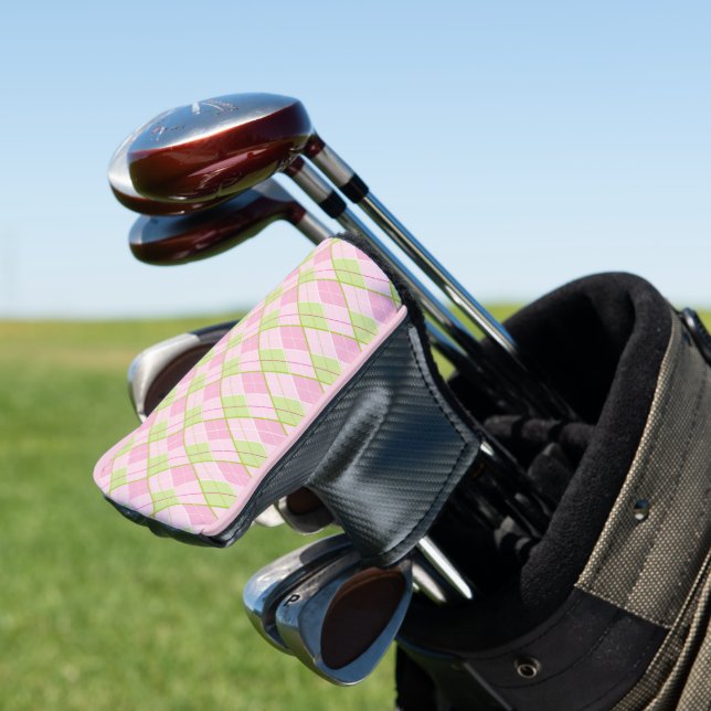 Funda Para Palo De Golf Golf Argyle patrón rosa señoras golf (In Situ)