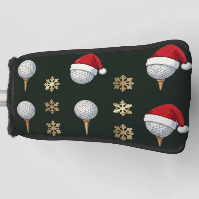 Funda Para Palo De Golf Golf con tema de Navidad (Anverso)
