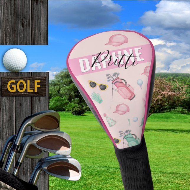 Funda Para Palo De Golf Golf de firma, moda "Daphne Pritti" chic ("Daphne Pritti" Golf Head Cover)