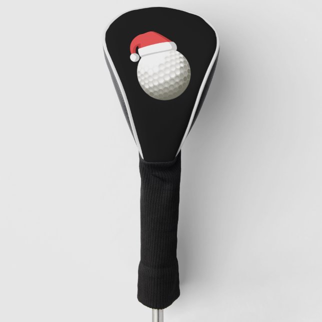 Funda Para Palo De Golf Golf de Navidades de Santa Hat (Anverso)