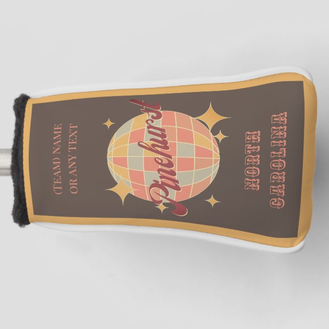 Funda Para Palo De Golf Golf de Pinehurst City North Carolina (Anverso)