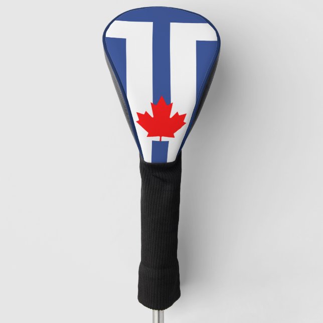 Funda Para Palo De Golf Golf Driver Cover with Flag of Toronto, Canada (Anverso)