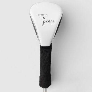 Funda Para Palo De Golf Golf en Paz Ronda Ronda Cobertura de Cabeza de Oro