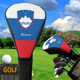 Funda Para Palo De Golf Golf Eslovenia y Bandera Eslovena / Cobertura de l