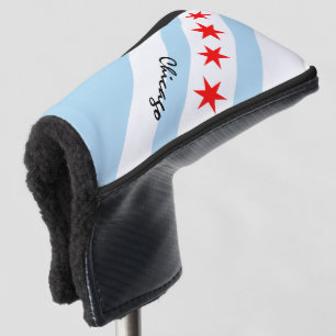 Funda Para Palo De Golf Golf Illinois & Chicago Flag / Cobertura de los Cl