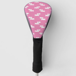 Funda Para Palo De Golf Golf Jugando A Dachshund Mom Pink
