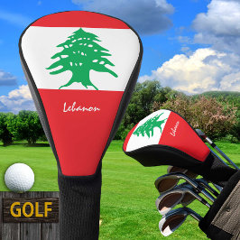 Funda Para Palo De Golf Golf Líbano y Bandera Libanesa / Campos de golf Co
