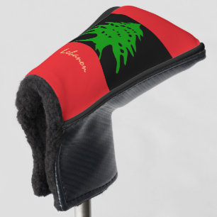 Funda Para Palo De Golf Golf Líbano y Bandera Libanesa Cobertura de Ero/Go