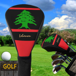 Funda Para Palo De Golf Golf Líbano y Bandera Libanesa RE2 /Cobertura de l