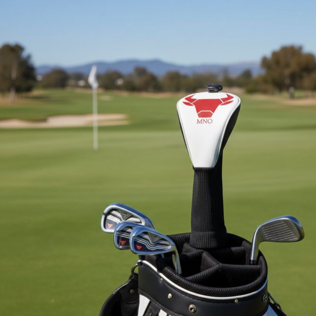 Funda Para Palo De Golf Golf monograma personalizado (Subido por el creador)