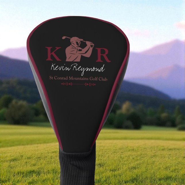 Funda Para Palo De Golf Golf Player Initials Script Name (Subido por el creador)