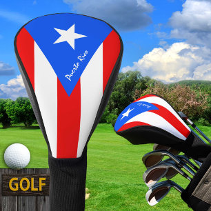 Funda Para Palo De Golf Golf Puerto Rico & Bandera Puertorriqueña / Clubes