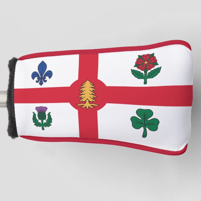 Funda Para Palo De Golf Golf Putter Cover with Flag of Montreal, Canada (Anverso)