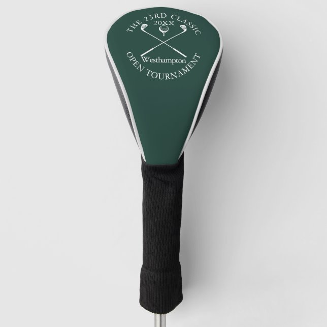 Funda Para Palo De Golf Golf Tournament Classic Event Emerald Green (Anverso)
